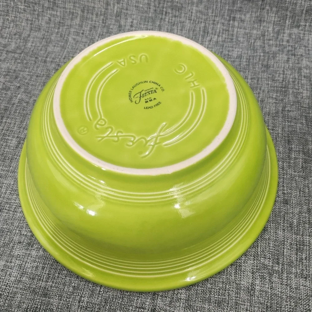 Fiesta Chartreuse Medium & Small Flared Mixing Bowl Set Free Shipping